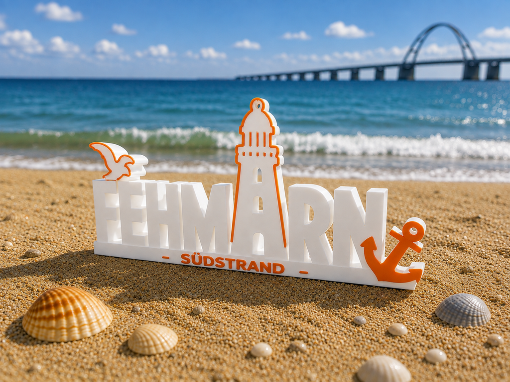 Fehmarn Aufsteller „Südstrand“ - 18cm