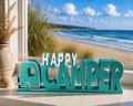HAPPY CAMPER – 3D-Dekoaufsteller für Campingfans