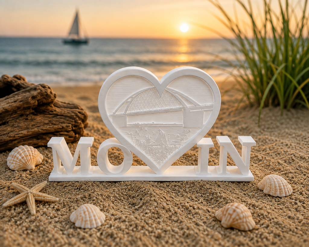 MOIN Fehmarn Lithophane – Dekoaufsteller mit Herz